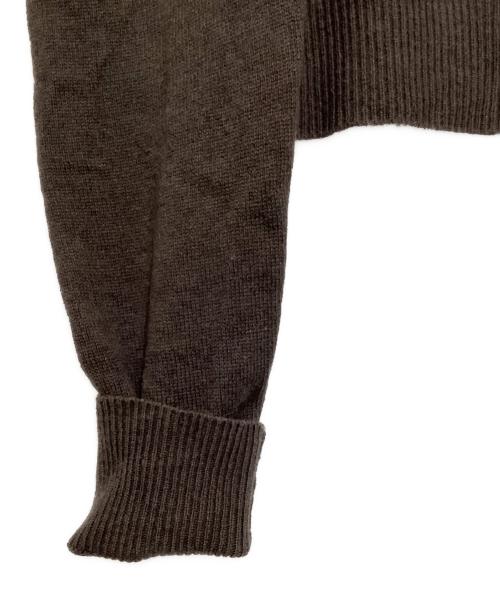 cygne（シーニュ）cygne (シーニュ) ポワンニットプルオーバー Nicole ブラウン サイズ: Freeの古着・服飾アイテム