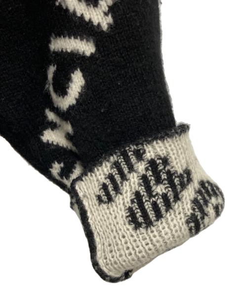 BALENCIAGA（バレンシアガ）BALENCIAGA (バレンシアガ) ALLOVER LOGO ニット ブラック サイズ:XSの古着・服飾アイテム