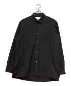 STUDIO NICHOLSONスタジオ ニコルソン）の古着「WOOL FLANNEL SHIRTS」｜ブラック