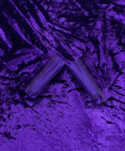 JOHN LAWRENCE SULLIVAN（ジョン ローレンス サリバン）JOHN LAWRENCE SULLIVAN (ジョン ローレンス サリバン) VELVET TURTLE NECK TOP パープル サイズ:Mの古着・服飾アイテム