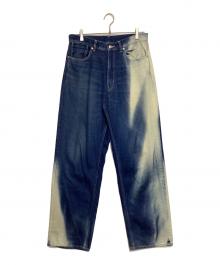 soe ready to wear（ソーイレディトゥウェア）の古着「Dameged Denim 5PKT Trousers」｜インディゴ