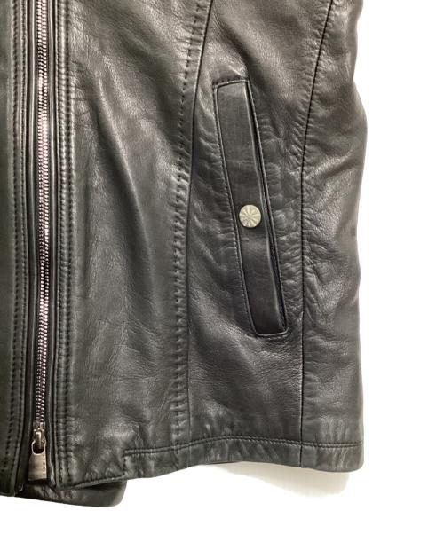 MONSIEUR NICOLE（ムッシュニコル）MONSIEUR NICOLE (ムッシュニコル) レザージャケット ブラック サイズ:46の古着・服飾アイテム