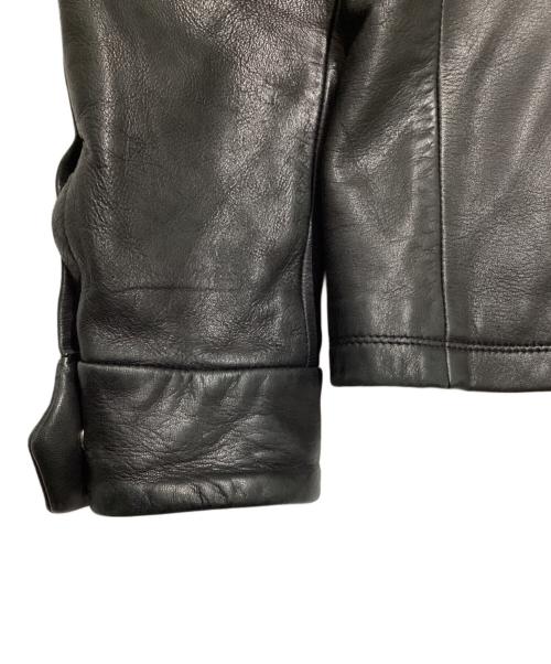 MONSIEUR NICOLE（ムッシュニコル）MONSIEUR NICOLE (ムッシュニコル) レザージャケット ブラック サイズ:46の古着・服飾アイテム