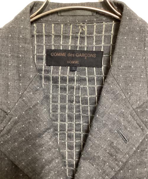 COMME des GARCONS HOMME（コムデギャルソン オム）COMME des GARCONS HOMME (コムデギャルソン オム) 3Bドットテーラードジャケット グレー サイズ:Lの古着・服飾アイテム