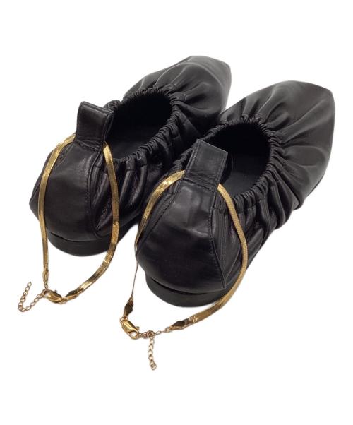 PELLICO SUNNY（ペリーコサニー）PELLICO SUNNY (ペリーコサニー) バレエシューズ ブラック サイズ:37の古着・服飾アイテム