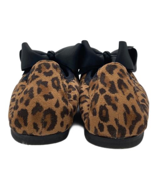 RAY BEAMS（レイ ビームス）RAY BEAMS (レイ ビームス) リボン バレエシューズ ブラウン サイズ:24の古着・服飾アイテム