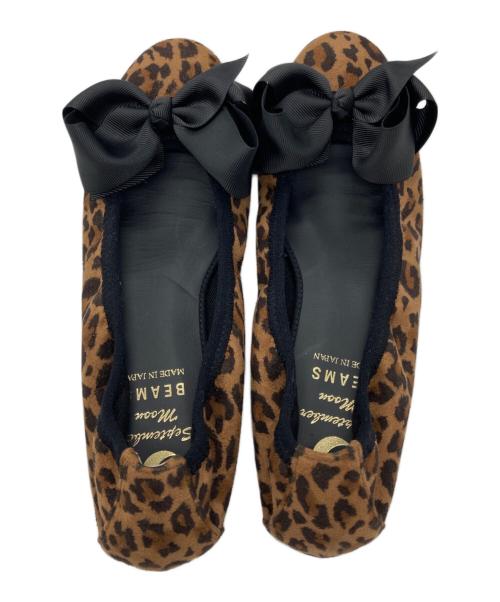 RAY BEAMS（レイ ビームス）RAY BEAMS (レイ ビームス) リボン バレエシューズ ブラウン サイズ:24の古着・服飾アイテム