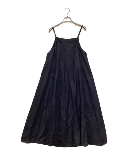 KAGURE（カグレ）KAGURE (カグレ) リネンキャミワンピース ネイビー サイズ:Freeの古着・服飾アイテム