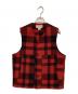 FILSON GARMENT（フィルソン ガーメント）の古着「マッキーノウールベスト/バッファローチェックジレ」｜レッド×ブラック