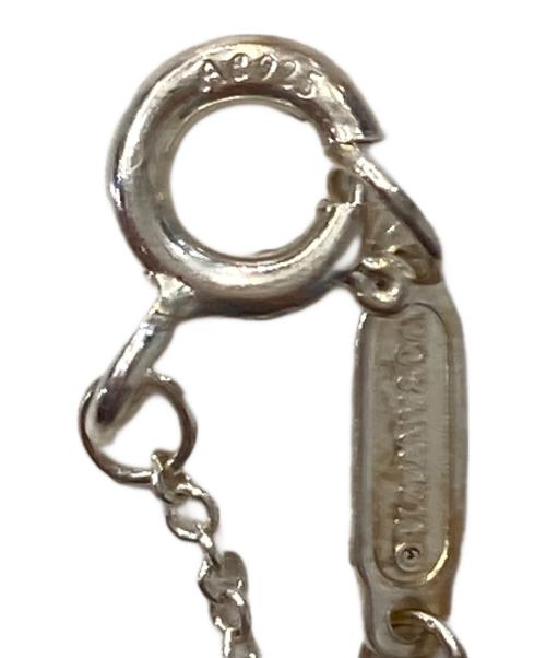 TIFFANY & Co.（ティファニー）Tiffany & Co. (ティファニー) リターントゥティファニーダブルハートネックレス シルバー×ブルーの古着・服飾アイテム