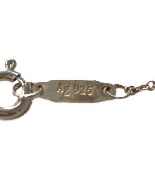 TIFFANY & Co.（ティファニー）Tiffany & Co. (ティファニー) リターントゥティファニーダブルハートネックレス シルバー×ブルーの古着・服飾アイテム