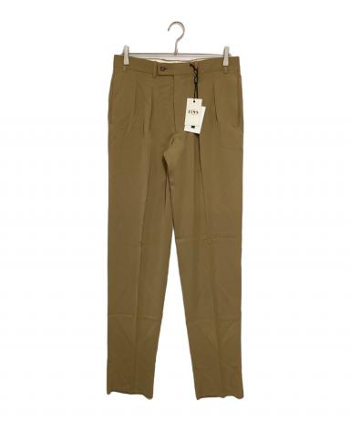 J6030美品ベルナールザンス BAC-J2プリーツフランネルパンツ ベージュ系 3073001566612231_01_8052w.jpeg