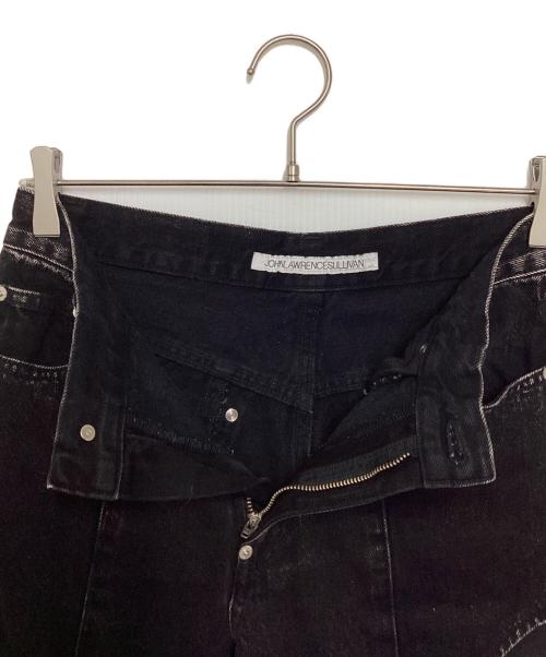 JOHN LAWRENCE SULLIVAN（ジョン ローレンス サリバン）JOHN LAWRENCE SULLIVAN (ジョン ローレンス サリバン) Washed denim hollowed out pants ブラック サイズ:Mの古着・服飾アイテム