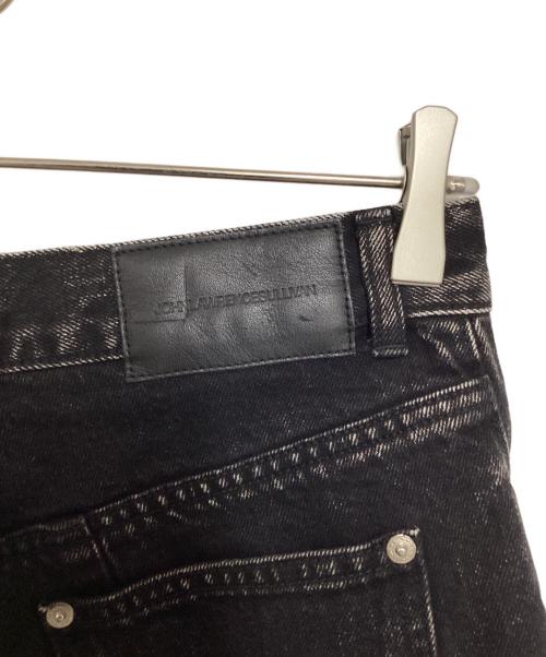 JOHN LAWRENCE SULLIVAN（ジョン ローレンス サリバン）JOHN LAWRENCE SULLIVAN (ジョン ローレンス サリバン) Washed denim hollowed out pants ブラック サイズ:Mの古着・服飾アイテム