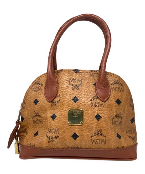 MCM（エムシーエム）MCM (エムシーエム) ヴィセトス柄ハンドバッグ ブラウンの古着・服飾アイテム