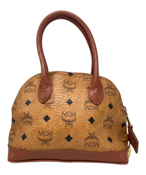 MCM（エムシーエム）MCM (エムシーエム) ヴィセトス柄ハンドバッグ ブラウンの古着・服飾アイテム