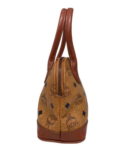 MCM（エムシーエム）MCM (エムシーエム) ヴィセトス柄ハンドバッグ ブラウンの古着・服飾アイテム