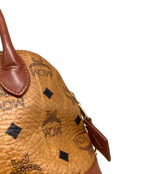 MCM（エムシーエム）MCM (エムシーエム) ヴィセトス柄ハンドバッグ ブラウンの古着・服飾アイテム