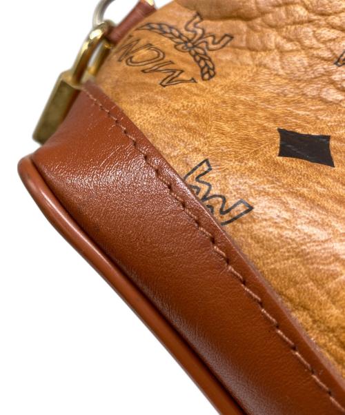 MCM（エムシーエム）MCM (エムシーエム) ヴィセトス柄ハンドバッグ ブラウンの古着・服飾アイテム