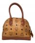 MCM (エムシーエム) ヴィセトス柄ハンドバッグ ブラウン：10000円