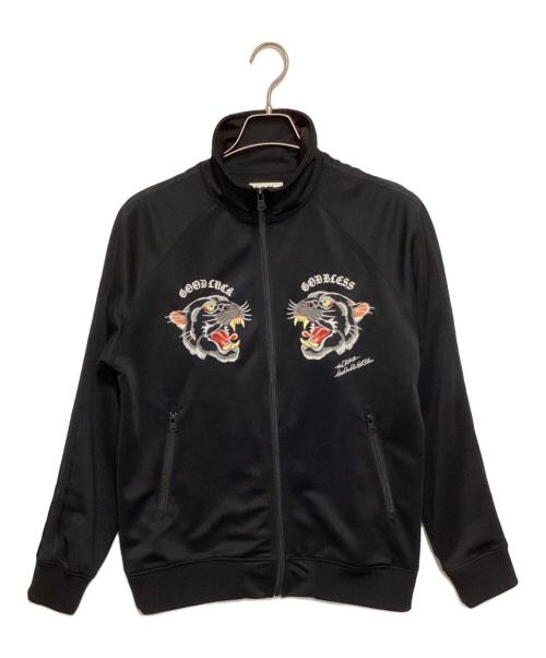 THE CRIMIE（ザ クライミー）THE CRIMIE (ザ クライミー) EMBROIDERY JERSEY TRACK JACKET ブラック サイズ:Mの古着・服飾アイテム