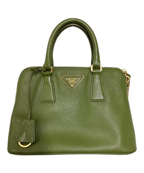 PRADA（プラダ）PRADA (プラダ) SAFFIANO LUX 2WAYバッグ グリーンの古着・服飾アイテム