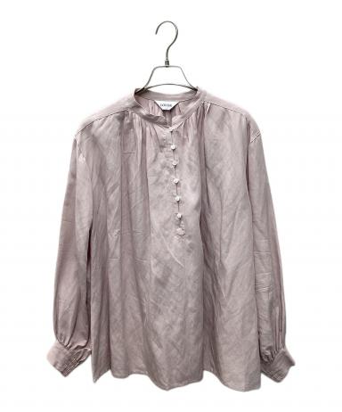 25SS❣️定価26400円 LOISIR レーヨンリネンスタンドカラーブラウス 3073001571005231_01_0126w.jpeg