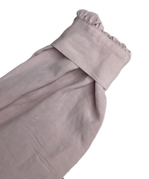 LOISIR（ロワズィール）LOISIR (ロワズィール) レーヨンリネンスタンドカラーブラウス ピンク サイズ:表記無しの古着・服飾アイテム