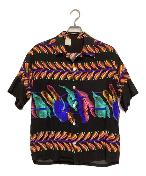 N.HOOLYWOOD（エヌ ハリウッド）N.HOOLYWOOD (エヌ ハリウッド) Hawaiian Shirt ブラック サイズ:36の古着・服飾アイテム