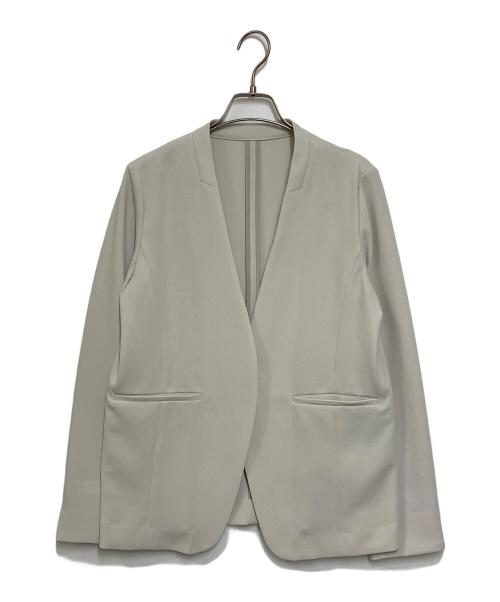 SOEJU（ソージュ）SOEJU (ソージュ) ノーカラージャケット グレー サイズ:Lの古着・服飾アイテム