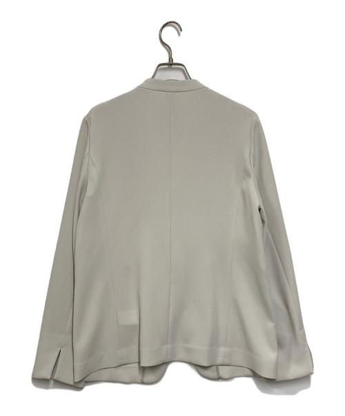 SOEJU（ソージュ）SOEJU (ソージュ) ノーカラージャケット グレー サイズ:Lの古着・服飾アイテム