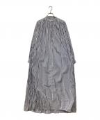 Ron Herman×TENロンハーマン×テン）の古着「カフタンドレス シャツワンピース」｜ブルー×ホワイト