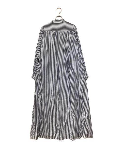 Ron Herman（ロンハーマン）Ron Herman (ロンハーマン) TEN (テン) カフタンドレス シャツワンピース ブルー×ホワイト サイズ:Freeの古着・服飾アイテム