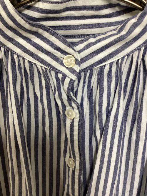 Ron Herman（ロンハーマン）Ron Herman (ロンハーマン) TEN (テン) カフタンドレス シャツワンピース ブルー×ホワイト サイズ:Freeの古着・服飾アイテム