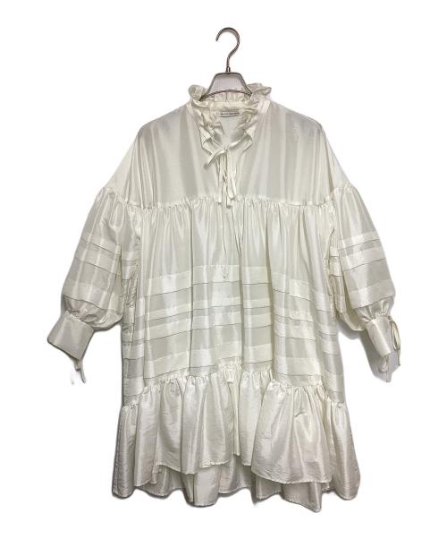 CECILIE BAHNSEN（セシリーバンセン）CECILIE BAHNSEN (セシリーバンセン) MACY DRESS アイボリー サイズ:UK 6の古着・服飾アイテム