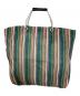 MARNI (マルニ) MARKET STRIPE BAG グリーン×ピンク：9000円
