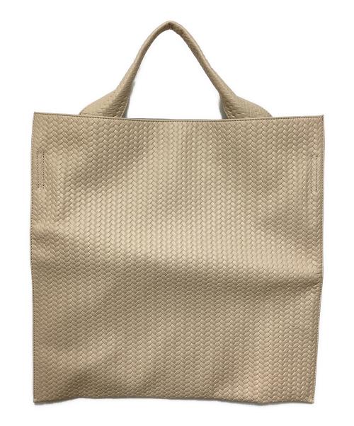 傳 濱野（ダンハマノ）傳 濱野 (ダンハマノ) レザーバッグ ベージュの古着・服飾アイテム