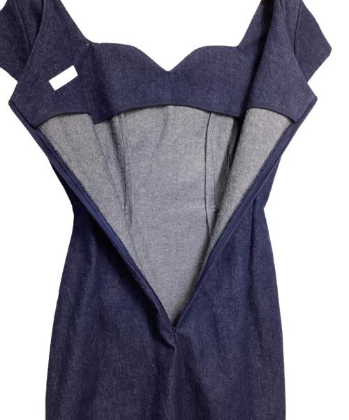 naoho（ナオホ）naoho (ナオホ) デニムミニワンピース インディゴ サイズ:表記無しの古着・服飾アイテム