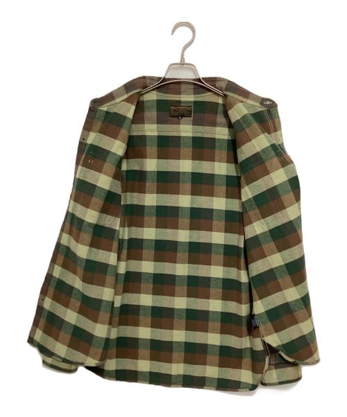 Deluxeware（デラックスウェア）DELUXEWARE (デラックスウェア) チェックシャツジャケット グリーン×ブラウン サイズ:XLの古着・服飾アイテム
