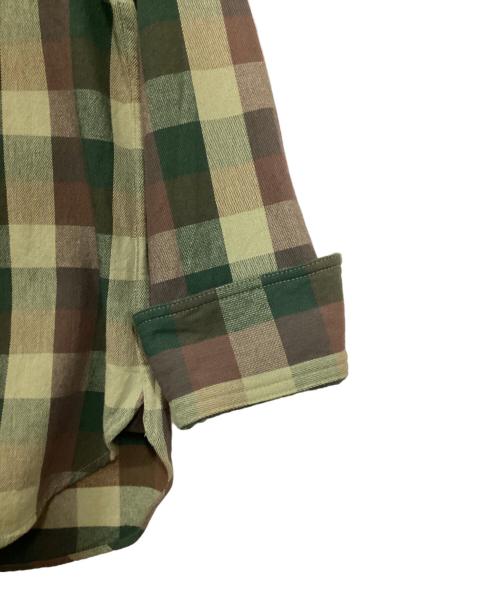 Deluxeware（デラックスウェア）DELUXEWARE (デラックスウェア) チェックシャツジャケット グリーン×ブラウン サイズ:XLの古着・服飾アイテム