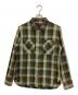 DELUXEWARE（デラックスウェア）の古着「チェックシャツジャケット」｜グリーン×ブラウン