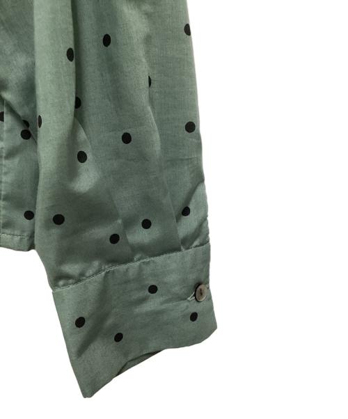 mizuiro-ind（ミズイロインド）mizuiro-ind (ミズイロインド) ドットシャツ グリーン サイズ:表記無しの古着・服飾アイテム