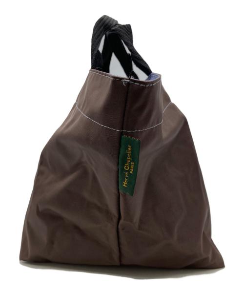 Herve Chapelier（エルベシャプリエ）Herve Chapelier (エルベシャプリエ) ハンドバッグ ブラウンの古着・服飾アイテム