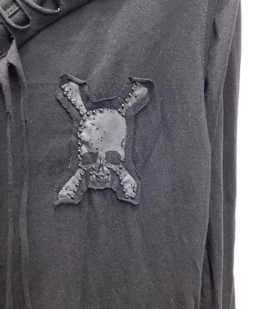 Roen（ロエン）Roen (ロエン) FRINGE SKULL HENLY NECＫ ブラック サイズ:Sの古着・服飾アイテム