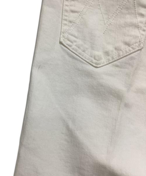 mother（マザー）mother (マザー) カットオフデニムパンツ ホワイト サイズ:26の古着・服飾アイテム