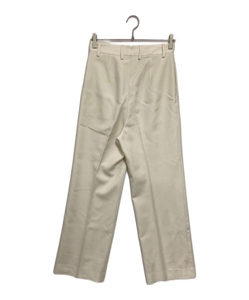 MUSE de Deuxieme Classe（ミューズ ドゥーズィエム クラス）MUSE de Deuxieme Classe (ミューズ ドゥーズィエム クラス) WOOL SERGEタックパンツ アイボリー サイズ:36の古着・服飾アイテム