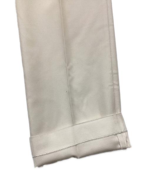 MUSE de Deuxieme Classe（ミューズ ドゥーズィエム クラス）MUSE de Deuxieme Classe (ミューズ ドゥーズィエム クラス) WOOL SERGEタックパンツ アイボリー サイズ:36の古着・服飾アイテム