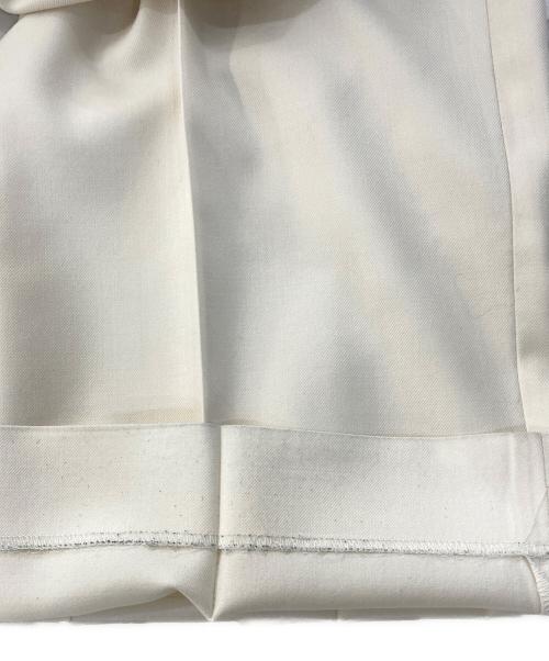 MUSE de Deuxieme Classe（ミューズ ドゥーズィエム クラス）MUSE de Deuxieme Classe (ミューズ ドゥーズィエム クラス) WOOL SERGEタックパンツ アイボリー サイズ:36の古着・服飾アイテム