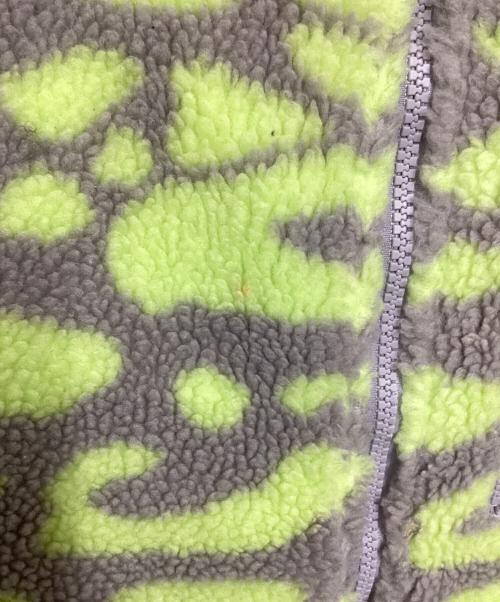 adidas（アディダス）adidas (アディダス) STELLA McCARTNEY (ステラマッカートニー) フリースジャケット グレー×グリーン サイズ:Mの古着・服飾アイテム