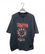 NEIL BARRETT×BARNEYS NEWYORKニールバレット×バーニーズ・ニューヨーク）の古着「限定プリントＴシャツ」｜ブラック